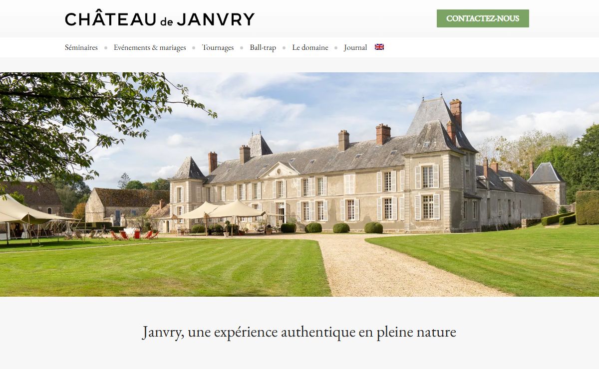 Venez vivre une expérience authentique au Château de Janvry