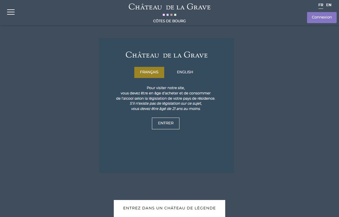 Château de la grave - Accueil