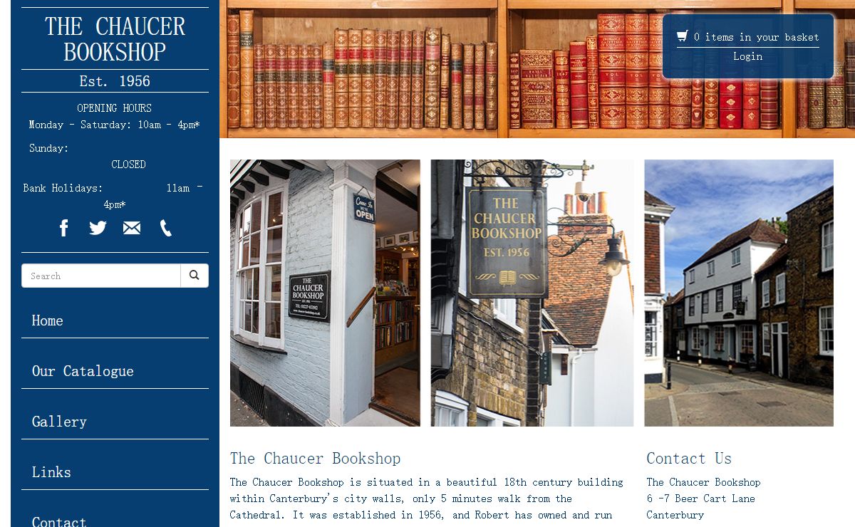 The Chaucer Bookshop ⋅ The Chaucer Bookshop