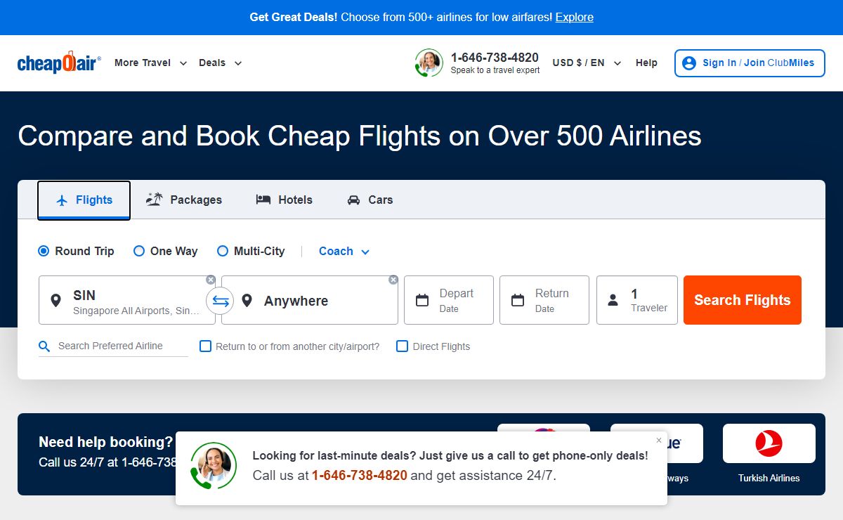 Cheap Airline Tickets, Hotels & Car Rentals | CheapOair