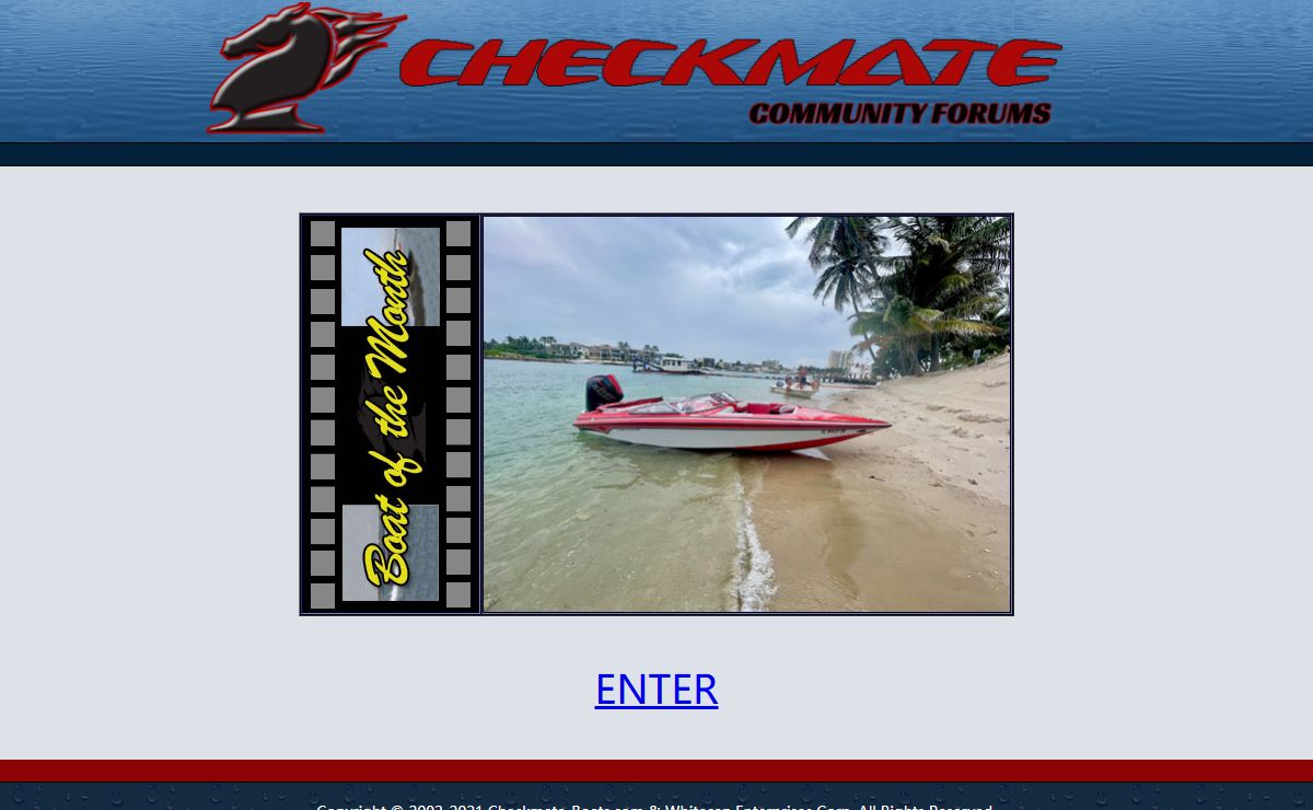 Welcome to Checkmate-Boats.com - The Fanatics Home!