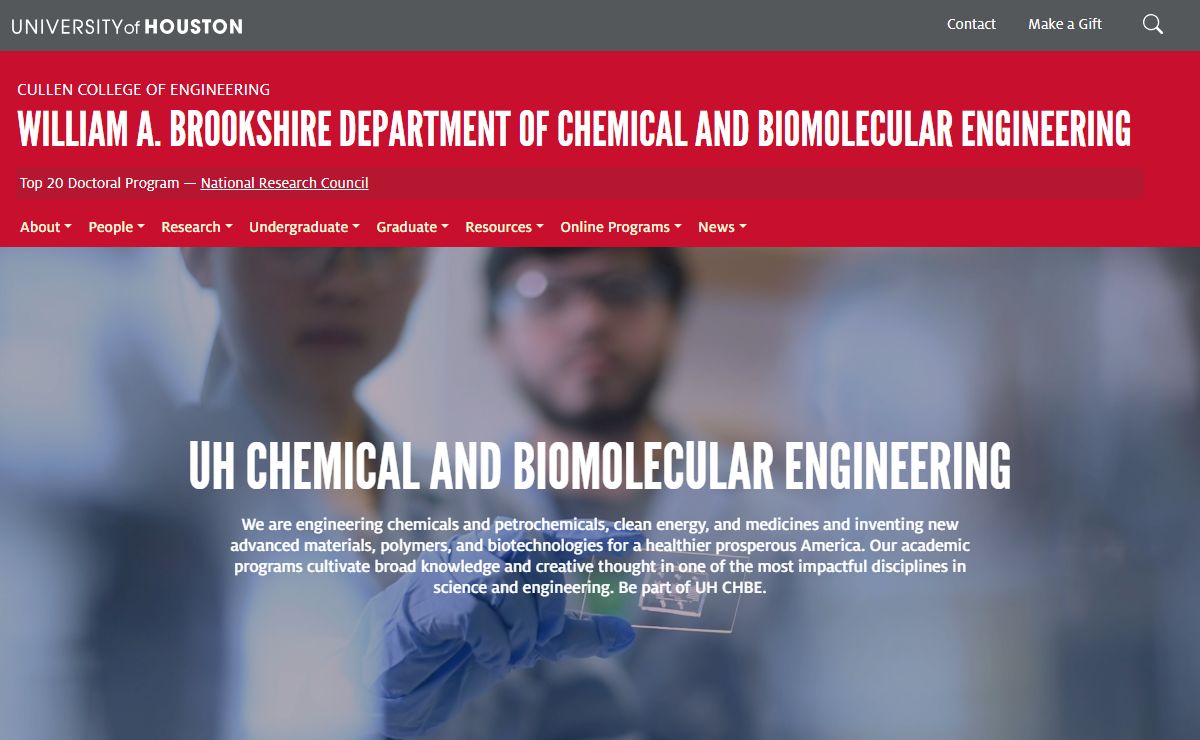 William A. Brookshire Department of Chemical and Biomolecular Engineering
