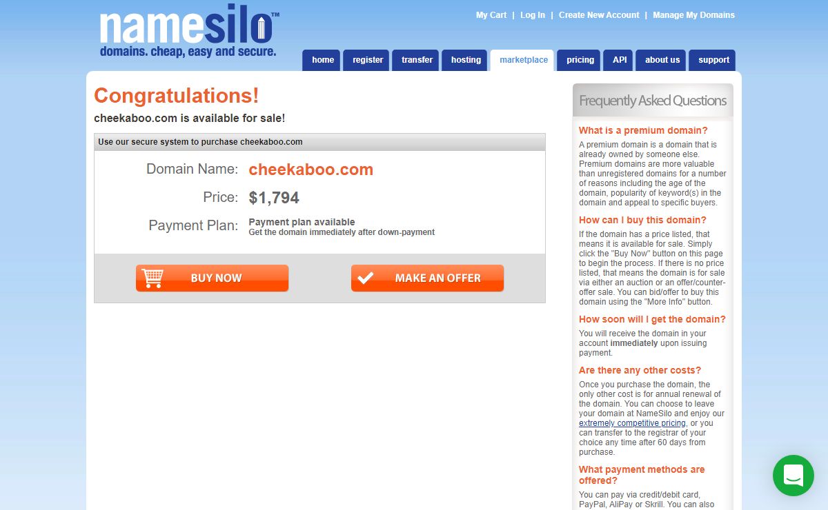 cheekaboo.com is for sale
