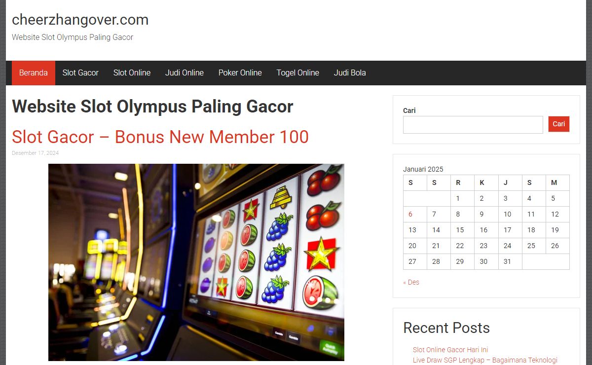 Website Slot Olympus Paling Gacor - cheerzhangover.com