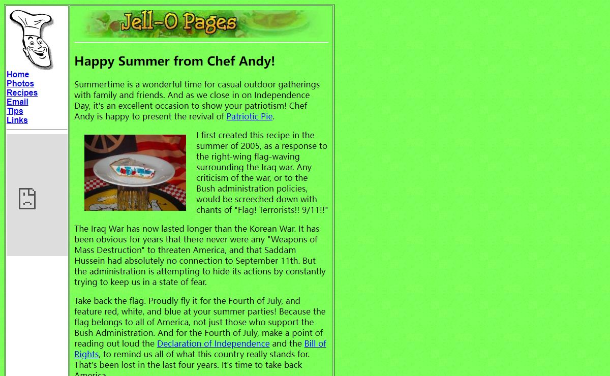 Chef Andy's Jell-O Pages