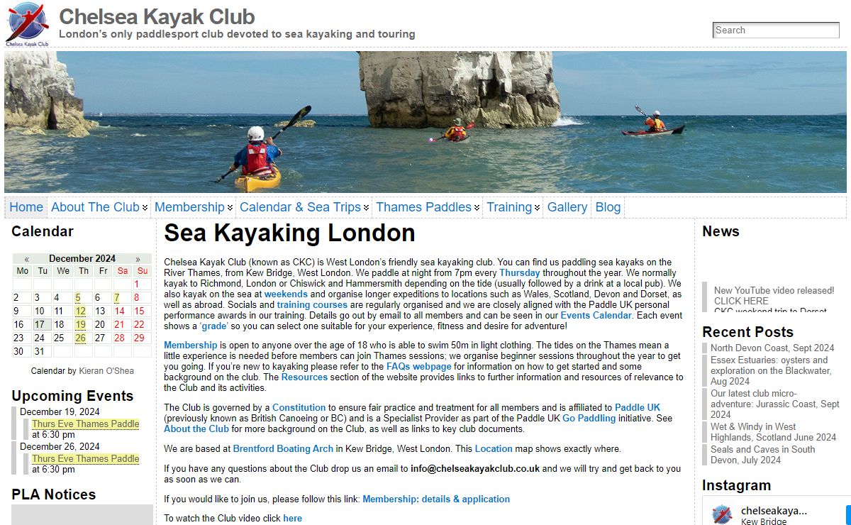 Sea Kayaking London « Chelsea Kayak Club