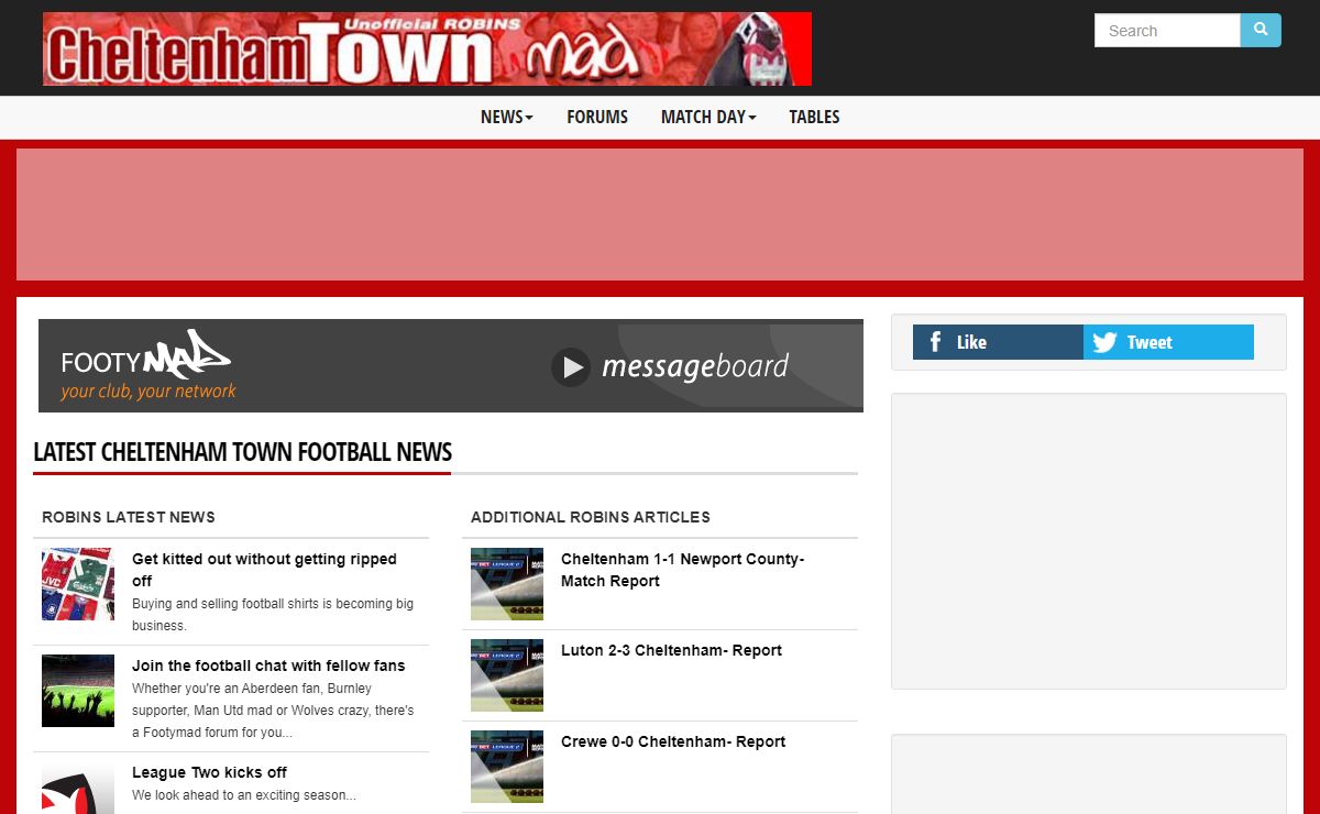 Cheltenham Town News - Cheltenham Town Mad