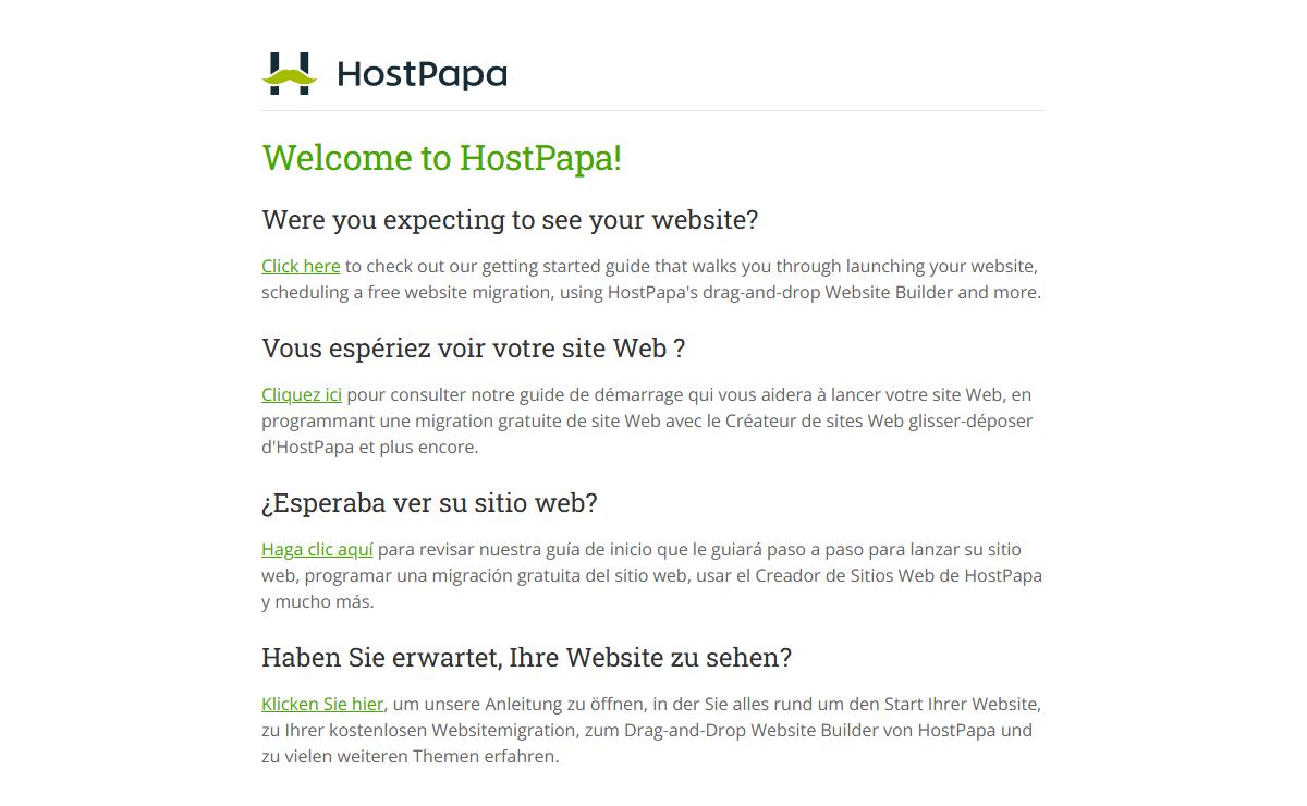 Web Hosting from HostPapa