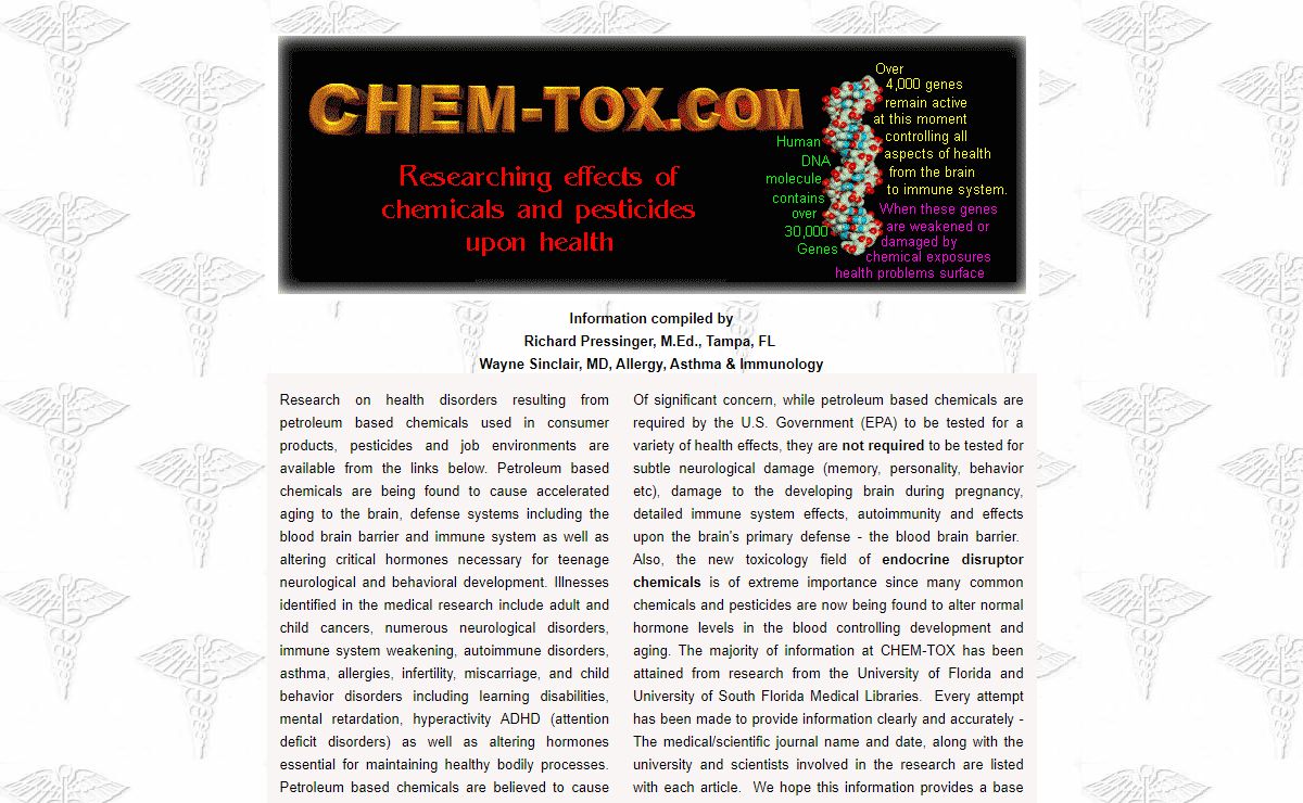 Chemicals and Effects Upon Health