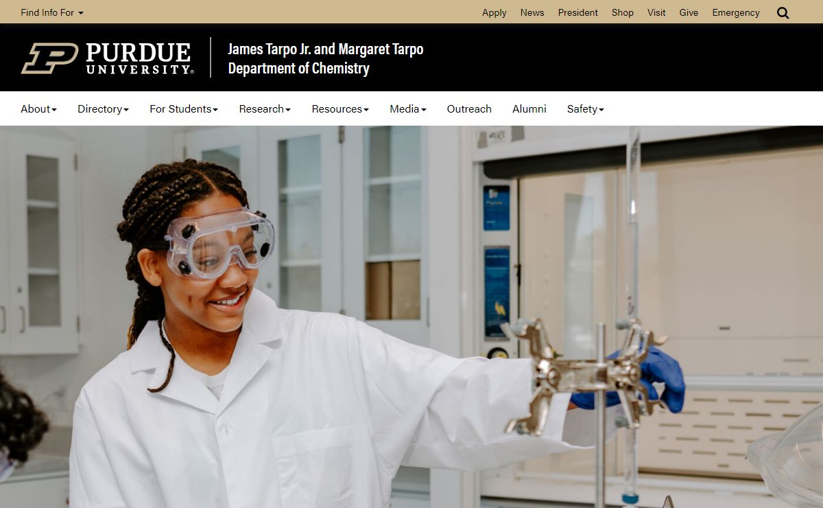Purdue University James Tarpo Jr. and Margaret Tarpo Department of Chemistry