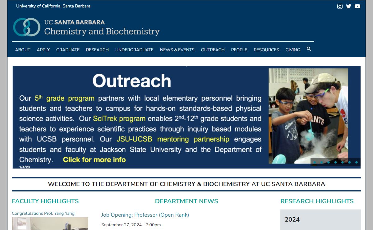 Department of Chemistry - UC Santa Barbara