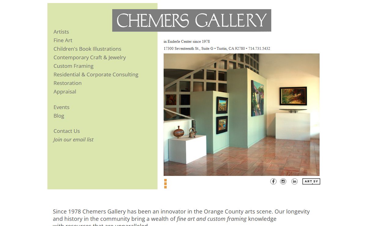 Fine Art and Custom Framing | Chemers Gallery
