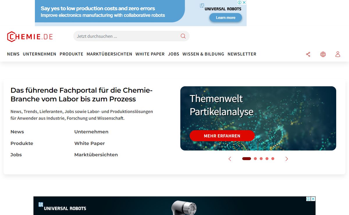 chemie.de - Das Chemie Fachportal vom Labor bis zum Prozess