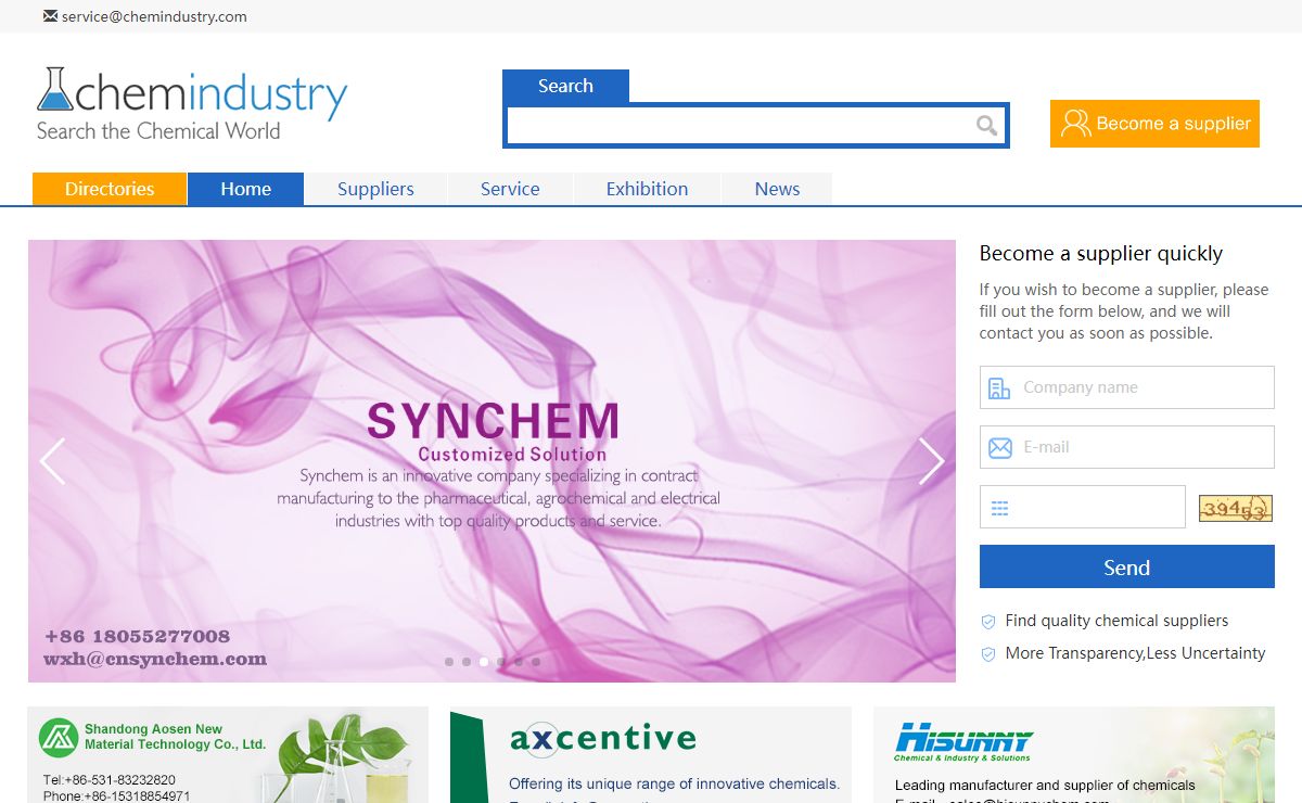Chemindustry.com - The leading vertical market advertising source for the chemical world