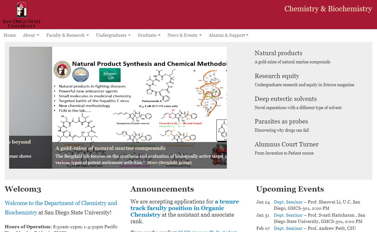 SDSU » Chemistry & Biochemistry »