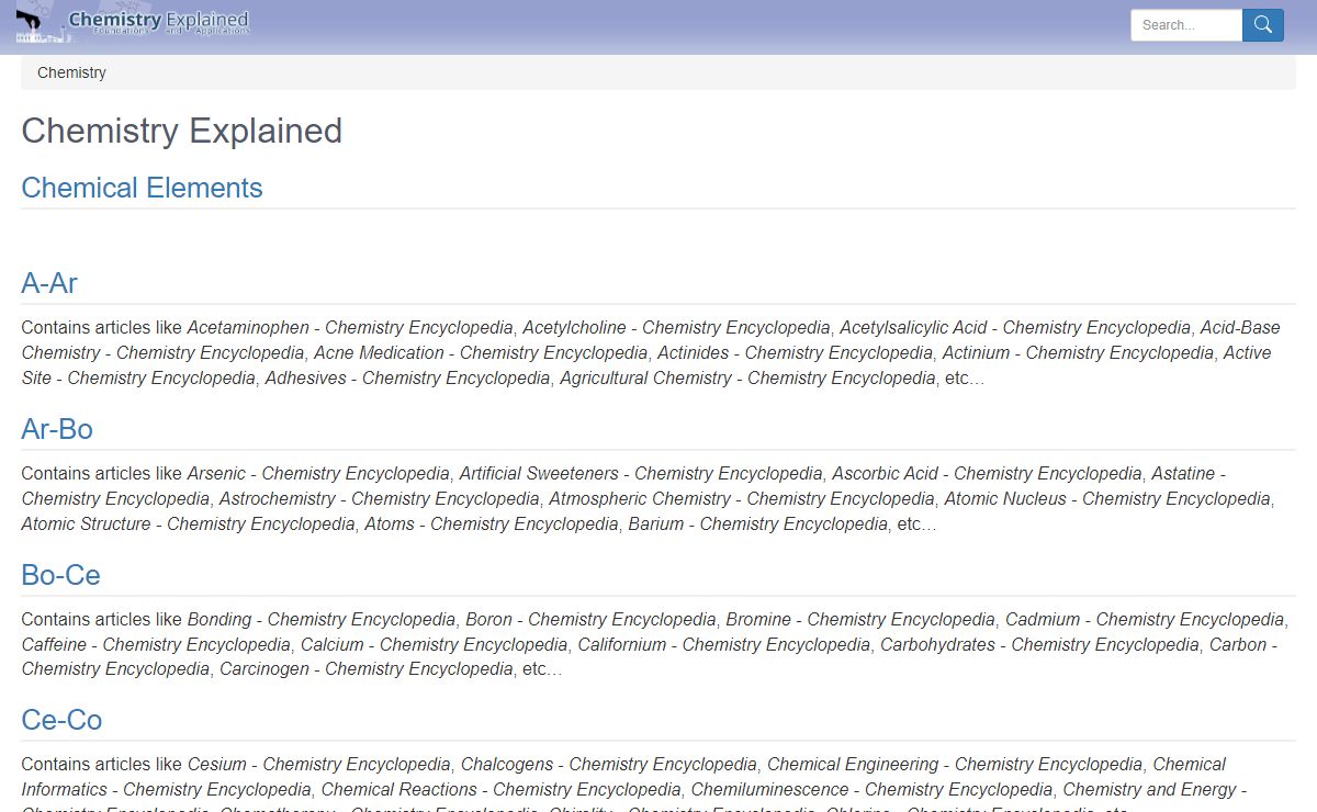 Chemistry Explained