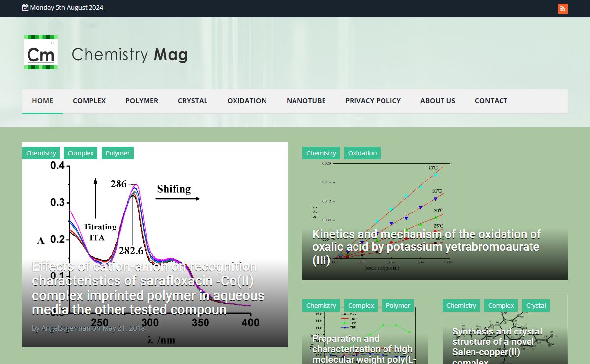 Chemistry Magazine online - Interesting Chemistry News Articles