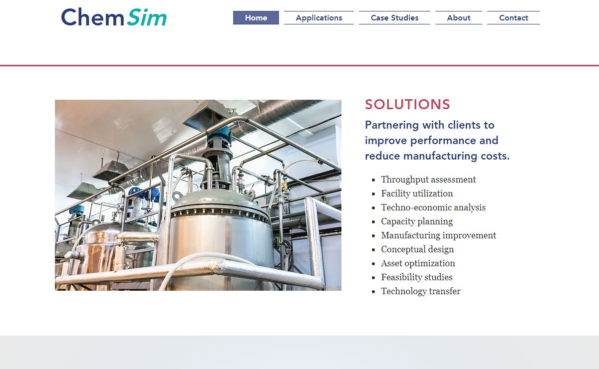 Chemsim Bioprocess Simulation