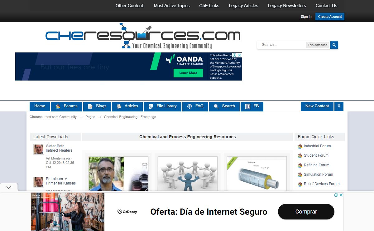 Chemical Engineering Resources - Cheresources.com - Index