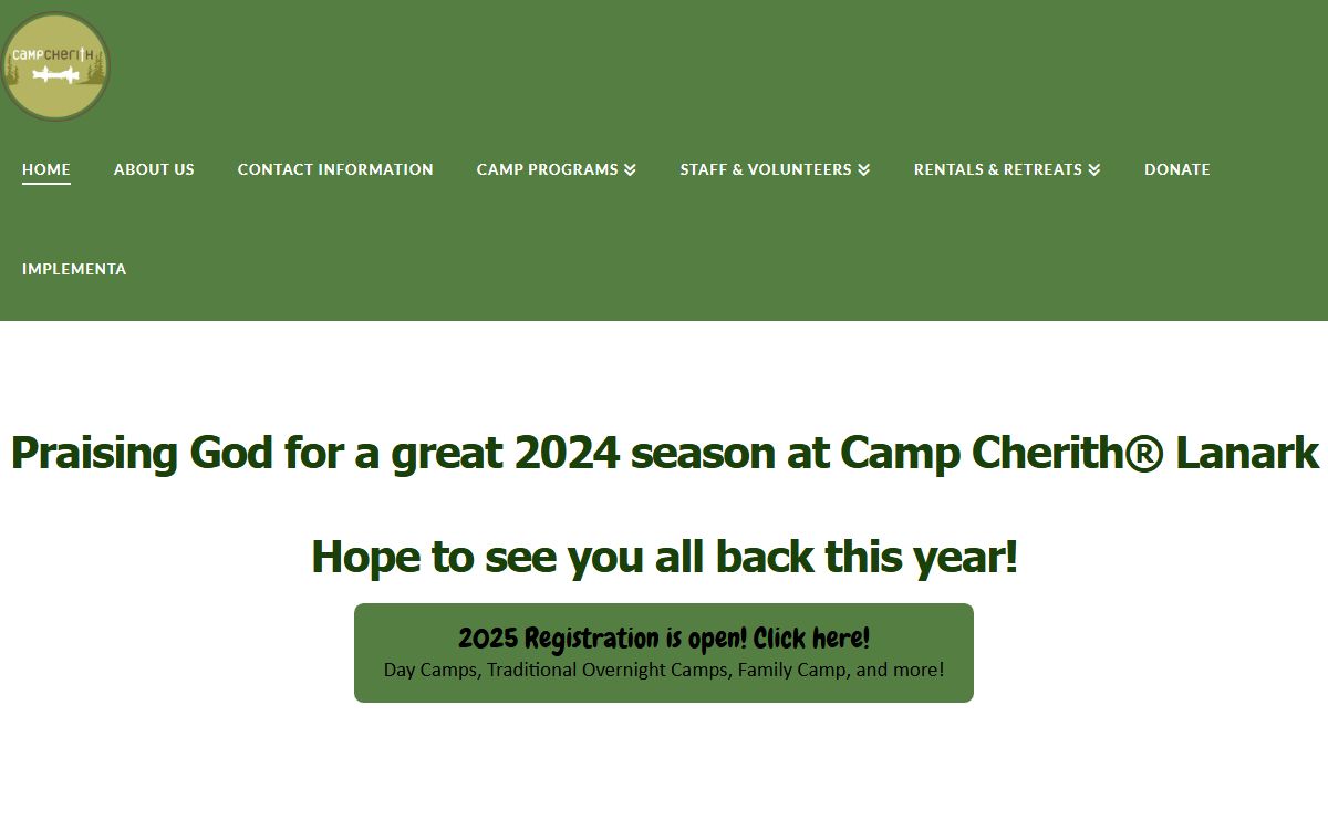 Camp Cherith® Lanark | Christian Camp in Lanark County, Ontario