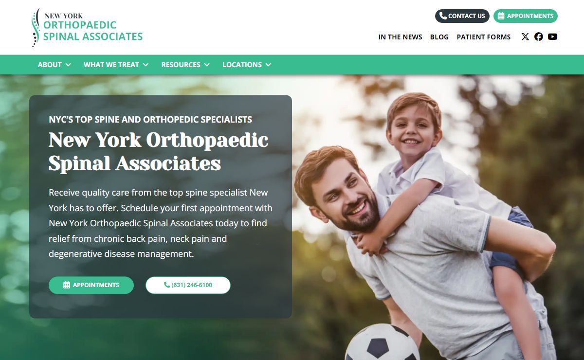 New York Orthopaedic Spinal Associates | Orthopedics Near Me