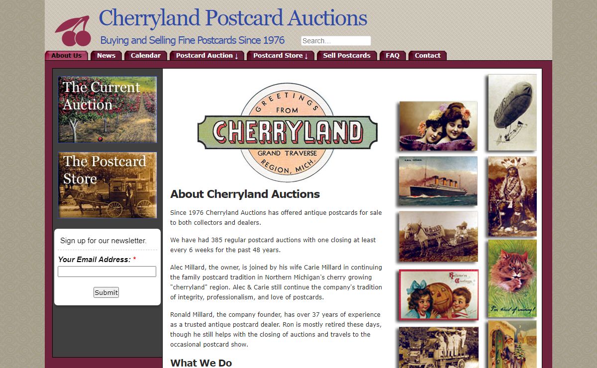 Cherryland Auctions - About Cherryland Auctions