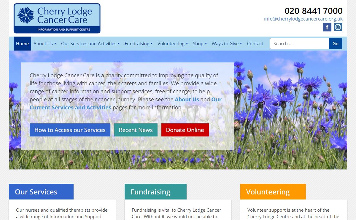 Cherry Lodge Cancer Care - Information and Support Centre in Barnet