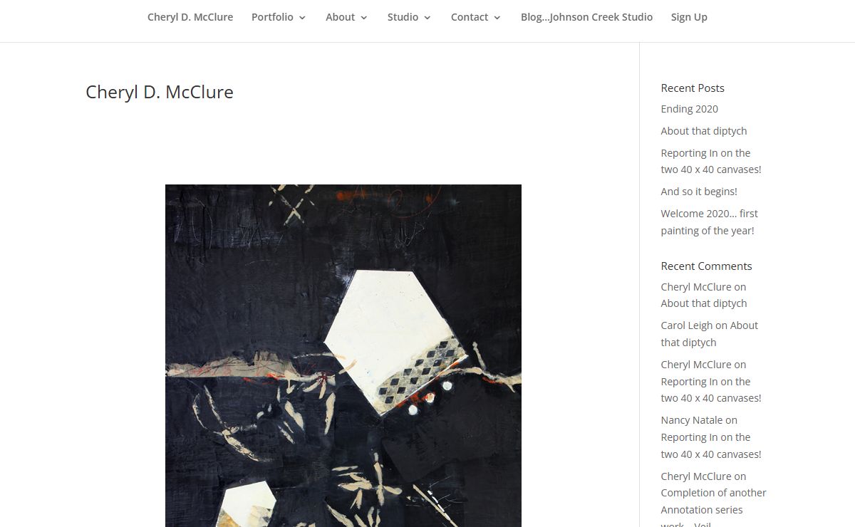 Cheryl D. McClure Contemporary Abstract Paintings