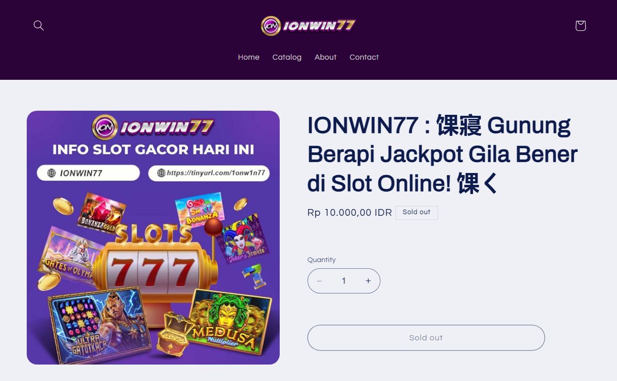 IONWIN77 : 馃寢 Gunung Berapi Jackpot Gila Bener di Slot Online! 馃く