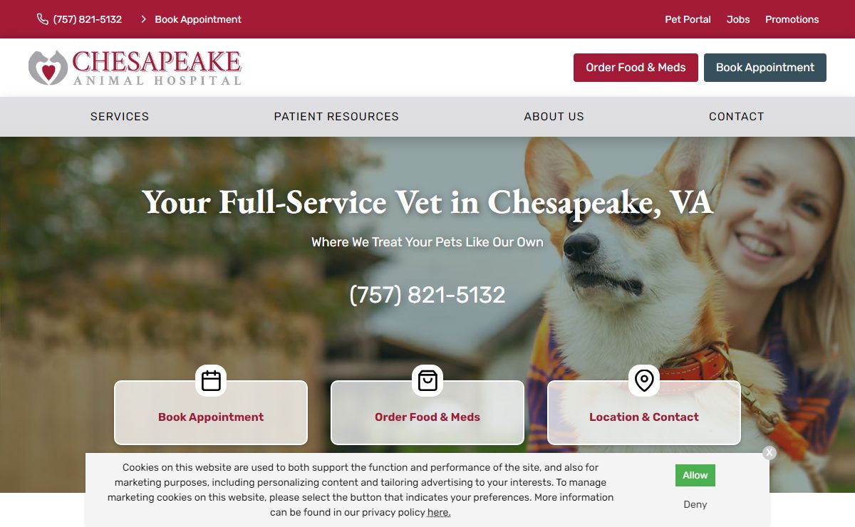 Veterinarian in Chesapeake, VA | Chesapeake Animal Hospital