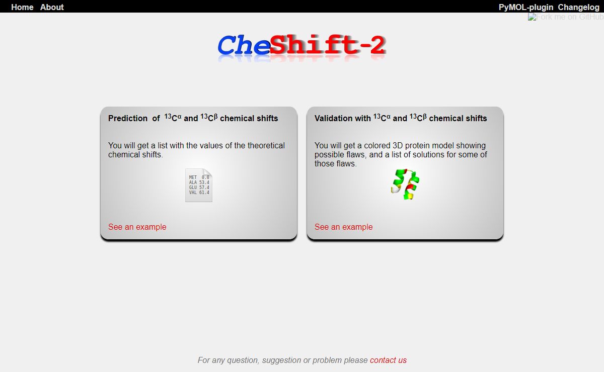 CheShift - Validate your protein model