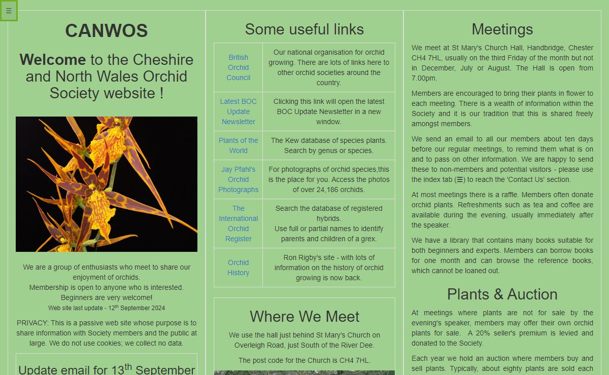 Cheshire & North Wales Orchid Society