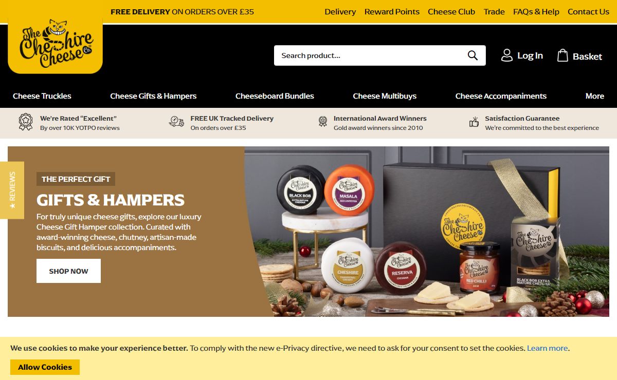 Buy Cheese Online | Award Winning UK Cheese Company