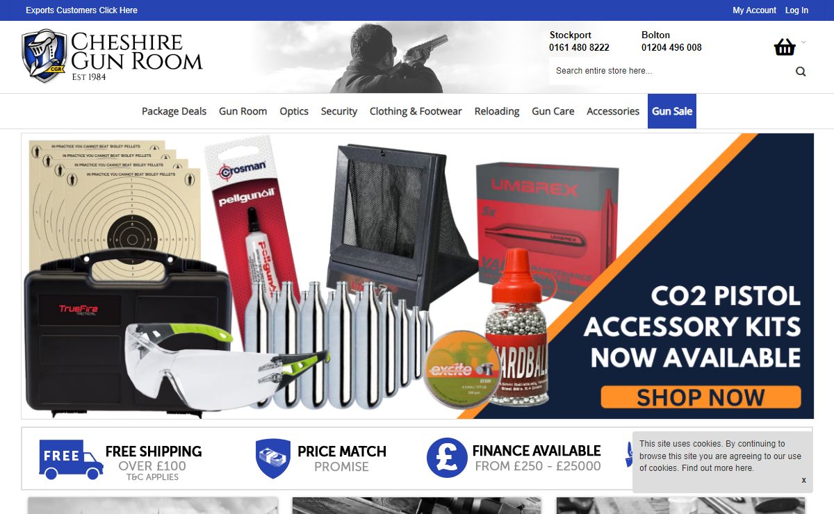 UK Gun Shop | Shotguns, Air Rifles, Accessories, Gunsmiths & More | Cheshire Gun Room