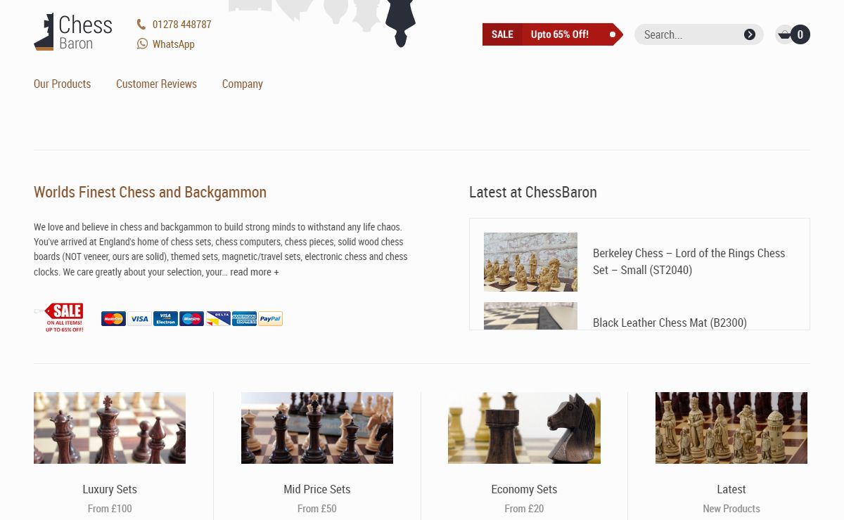 ChessBaron | Staunton Chess Sets, Heritage Chess, Chess Pieces, Boards, Computers, Clocks, Backgammon. Pay by Card, Paypal or Crypto Currency (Bitcoin, Etherium, etc.)