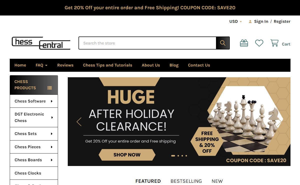 Chess Sets, Pieces, Software, Downloads and Supplies - ChessCentral