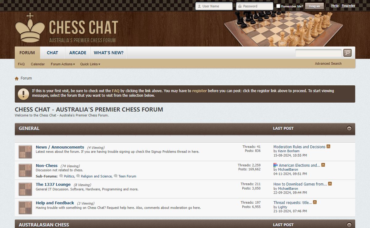 Chess Chat - Australia's Premier Chess Forum