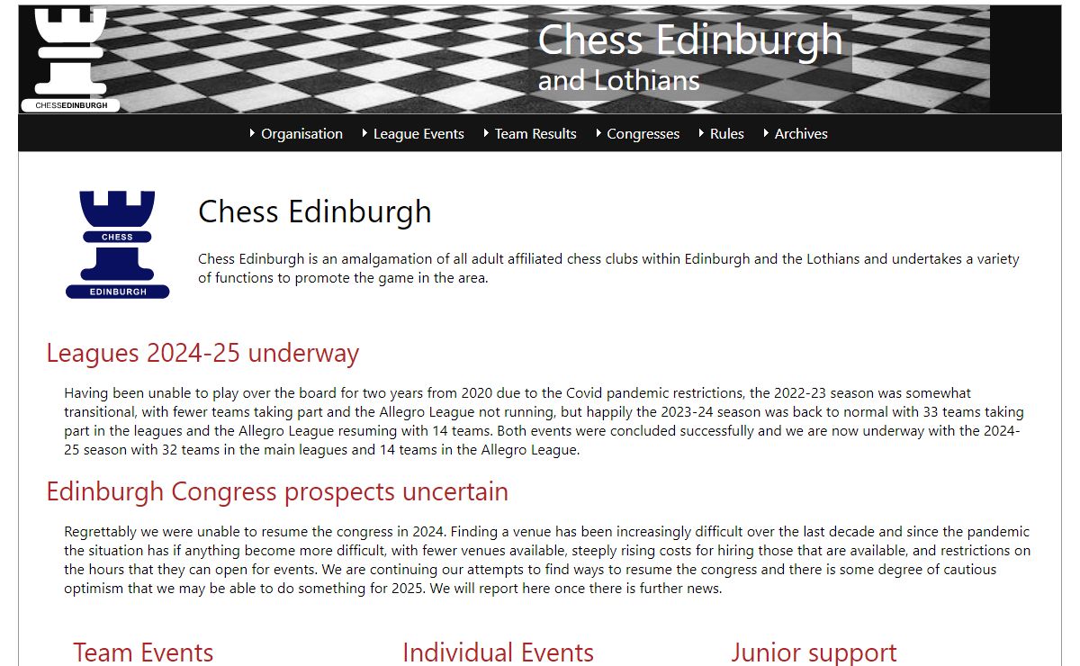 Chess Edinburgh and Lothians