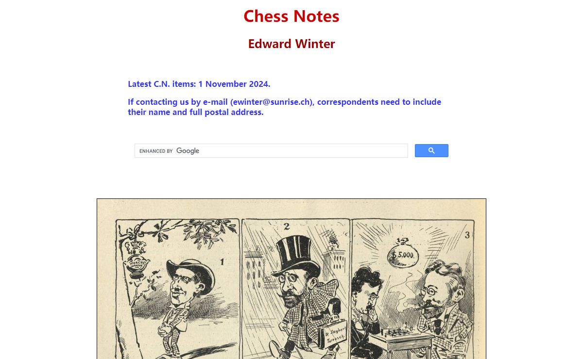 Chess Notes by Edward Winter