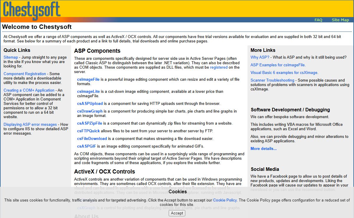 Chestysoft Home Page - ASP Components and ActiveX Controls.
