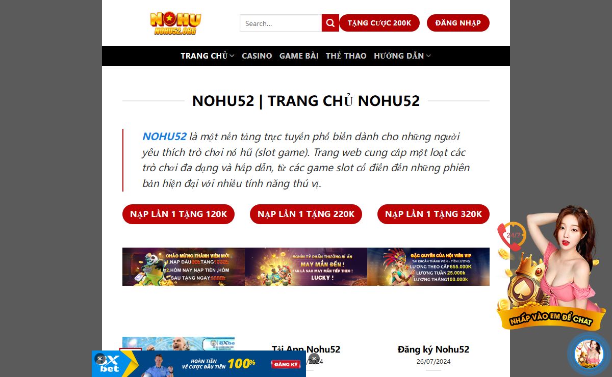 Nohu52 | Đăng Ký Nohu52 | Đăng Nhập Nohu52【Trang Chủ】