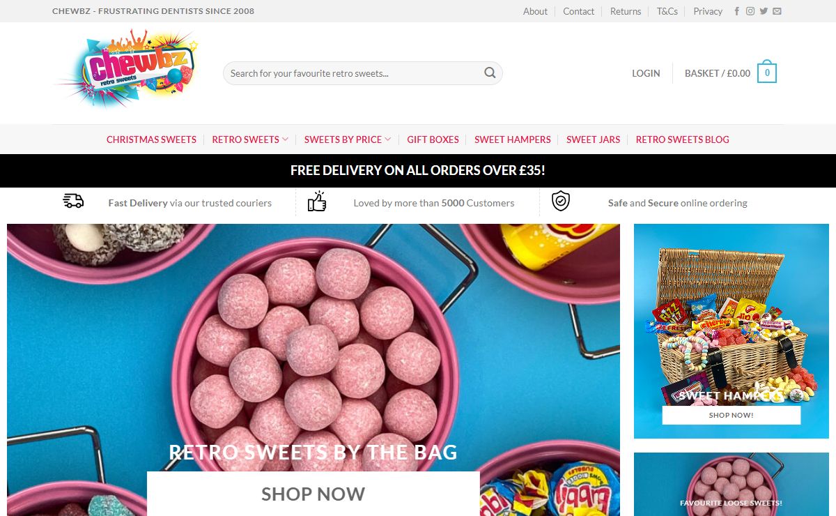 Chewbz Retro Sweets – Retro Sweets. Classic sweets from the 70's, 80's & 90's
