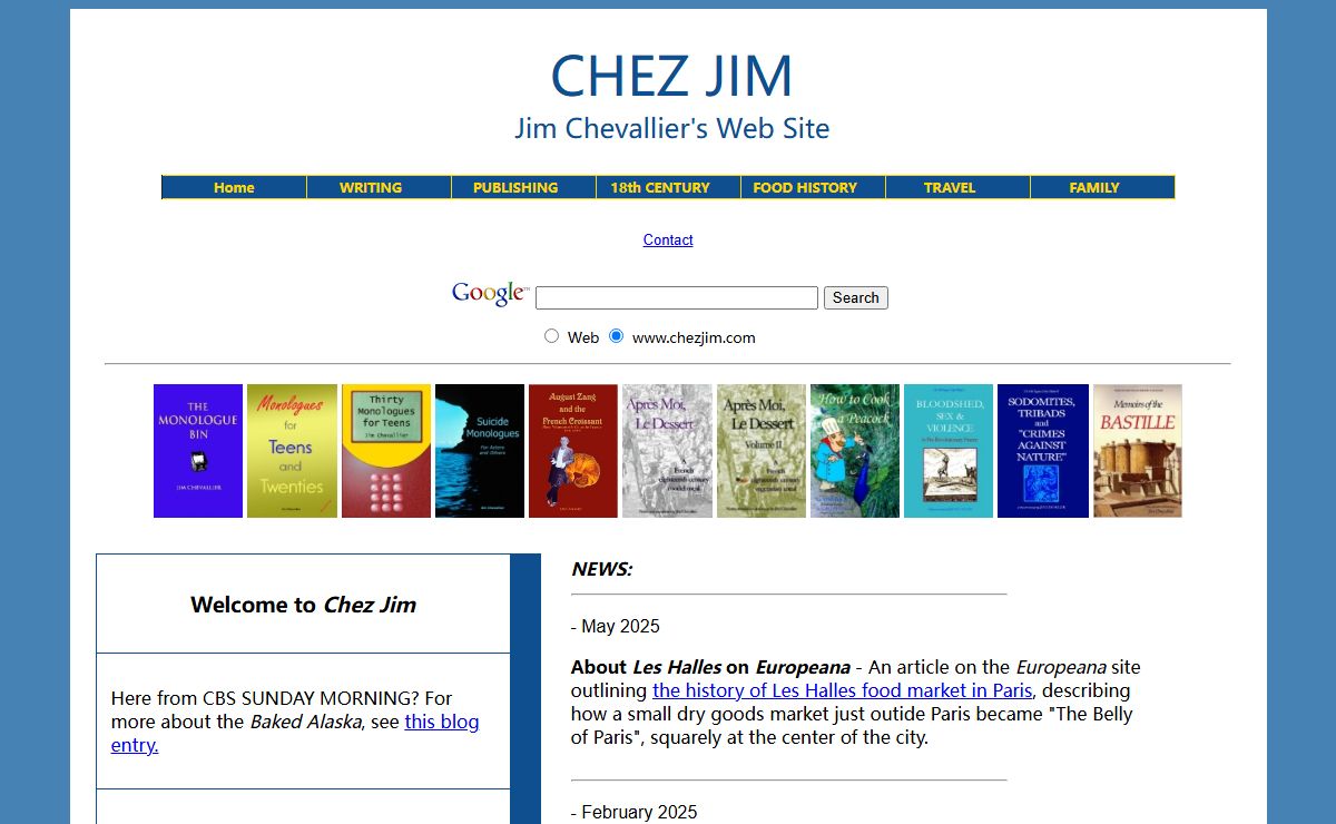 Chez Jim: Jim Chevallier's Web Site