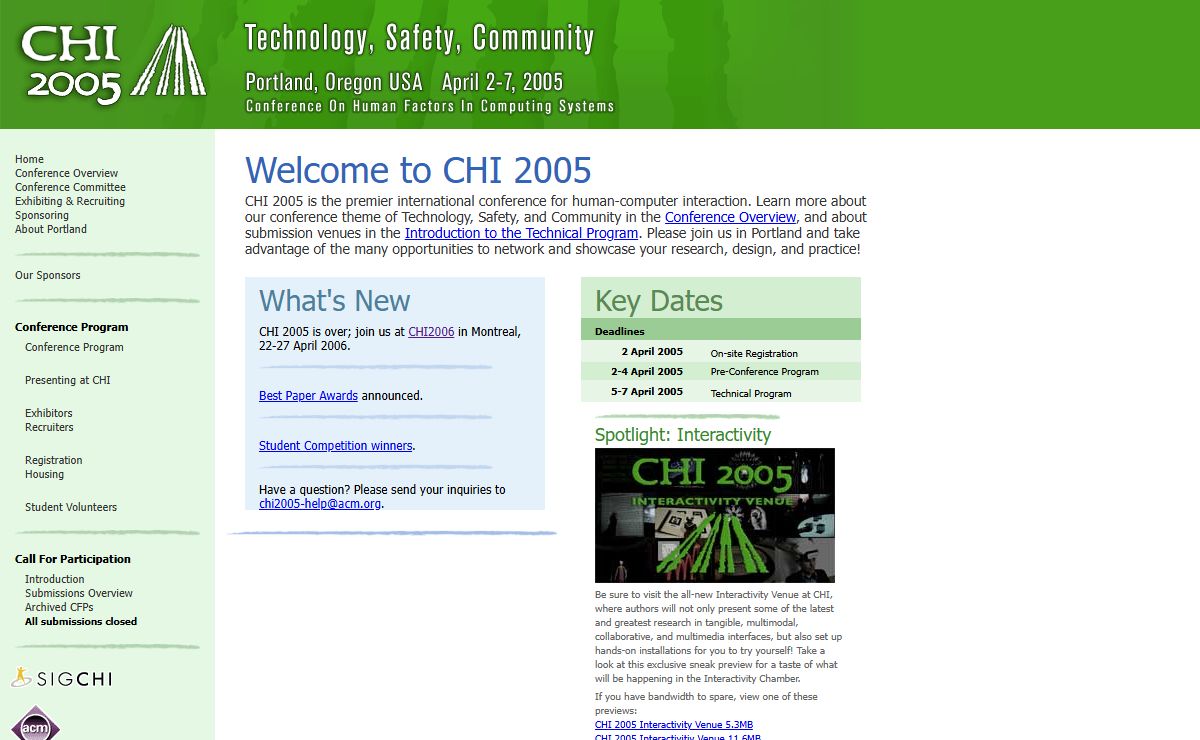 CHI 2005