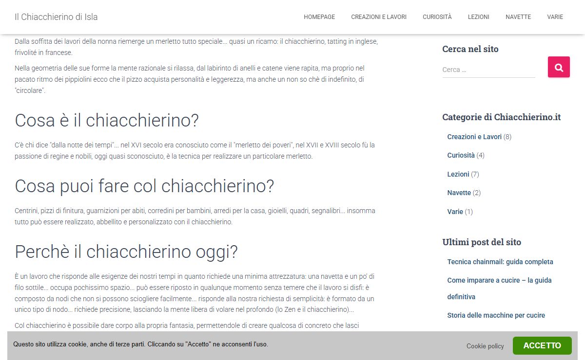 Il Chiacchierino di Isla