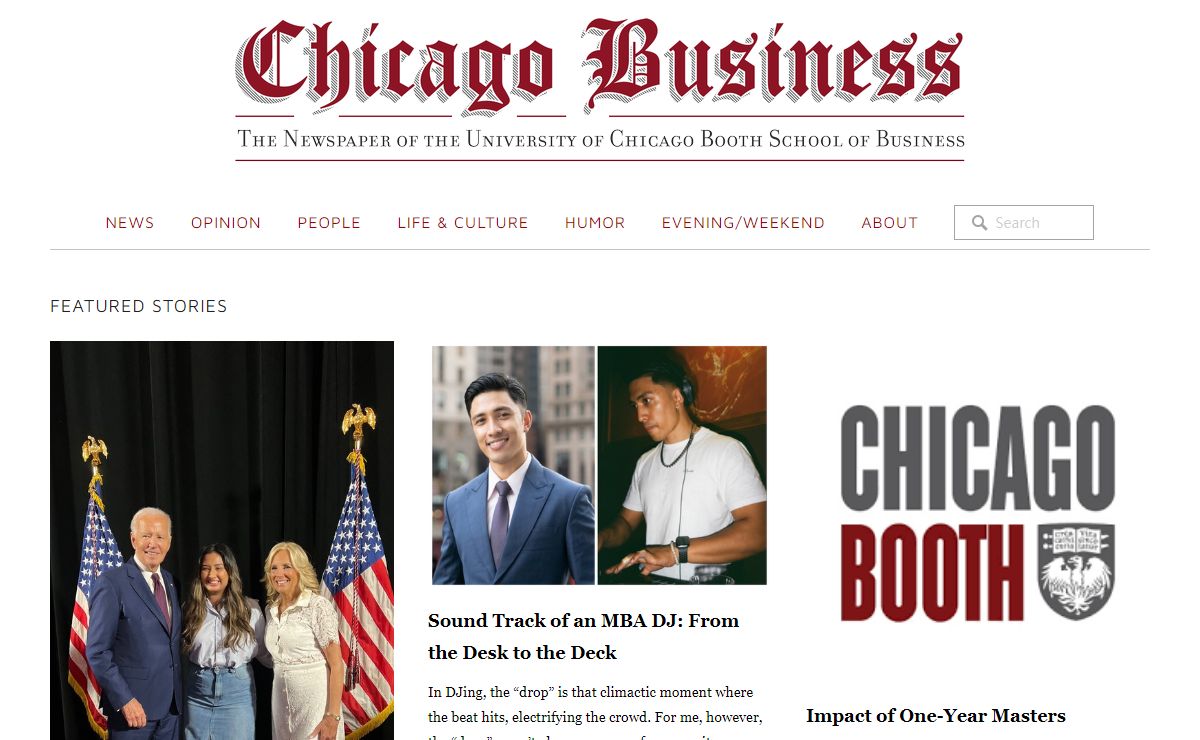 ChiBus - The Newspaper of Chicago Booth