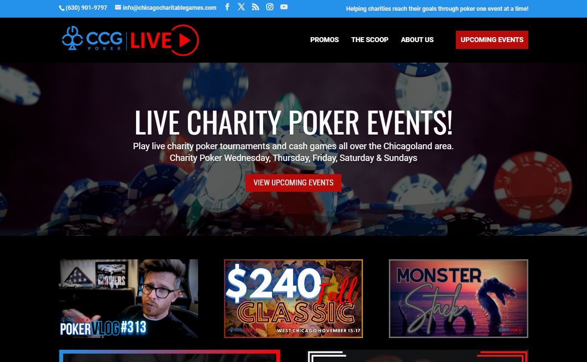 Chicago Charitable Games - Live Charity Poker