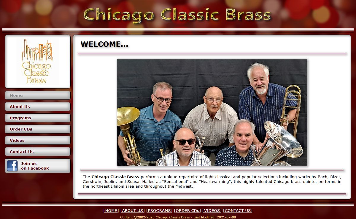 Chicago Classic Brass - Home