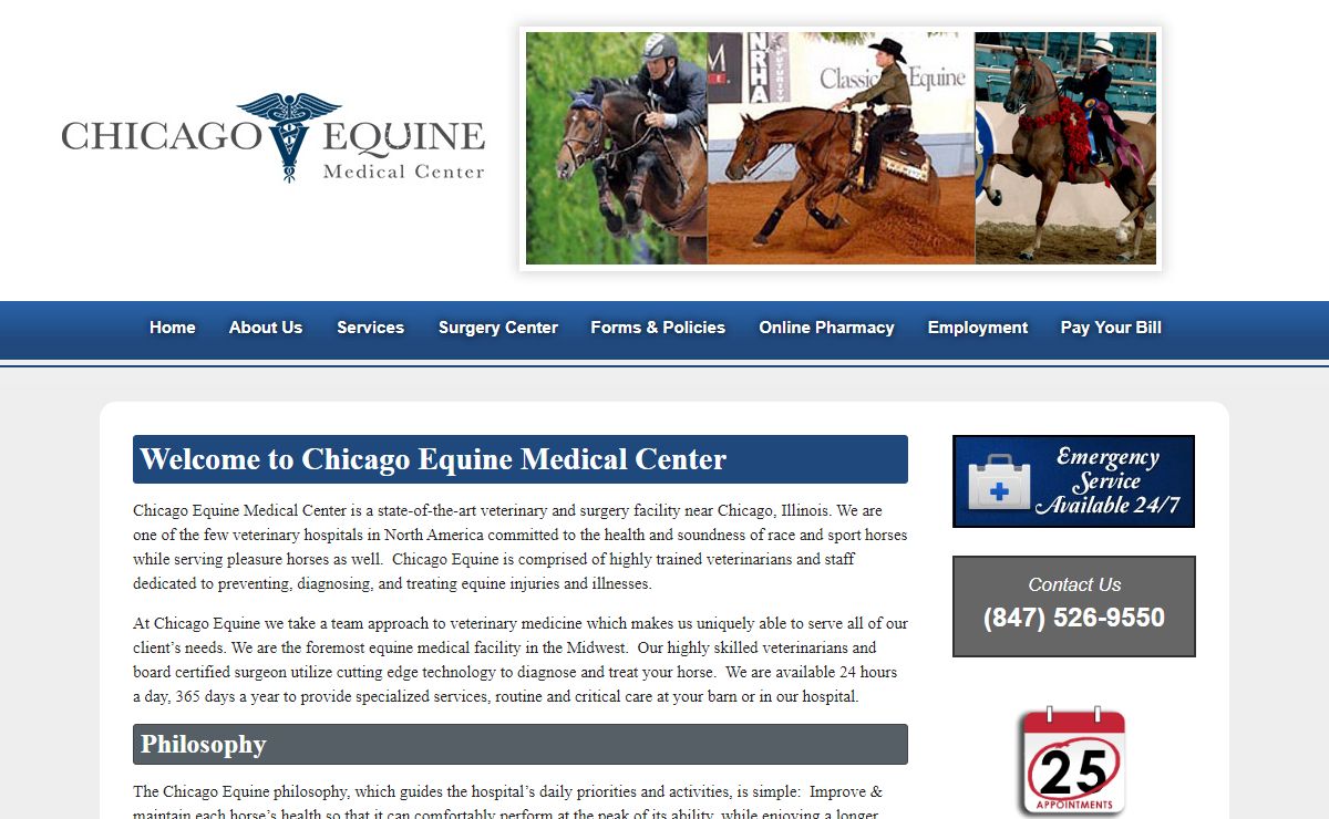 Welcome to Chicago Equine Medical Center