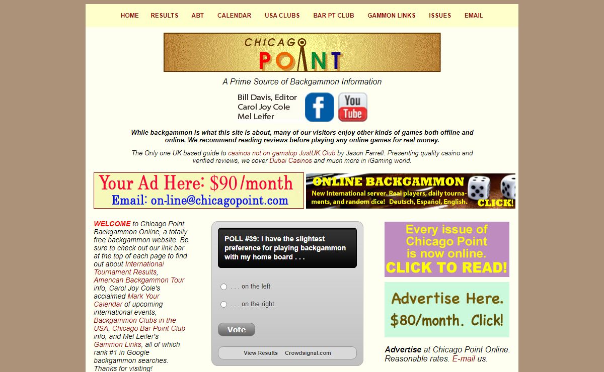 Chicago Point Backgammon Online
